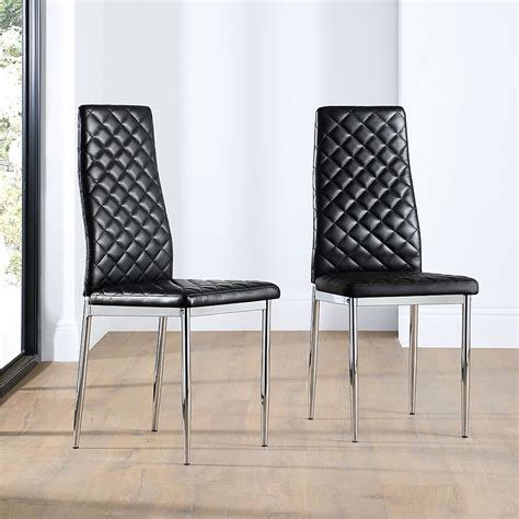 Leather And Chrome Dining Chair